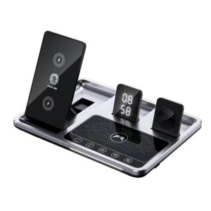 Green Lion 4 IN 1 Wireless Charging Station  GN4IN1RGBWCBK