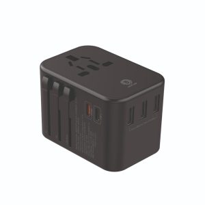 Green Lion Universal Travel Adapter GNAD4USBBK